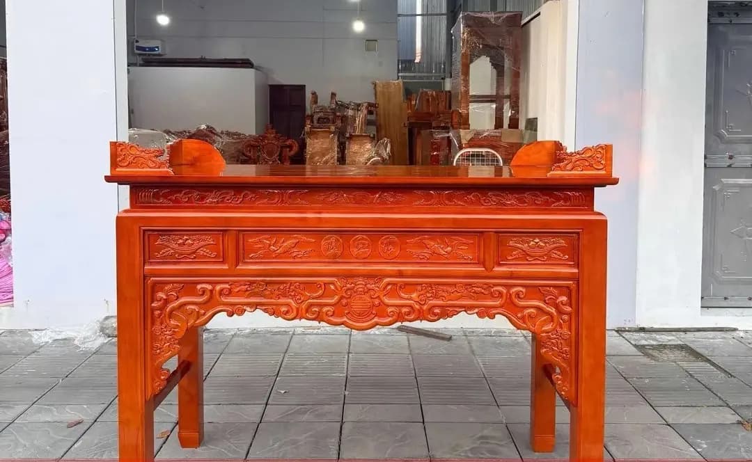 Bàn thờ đứng gỗ thông