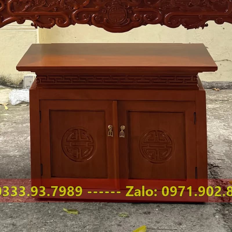 Tủ cơm và bàn cơm gỗ thông